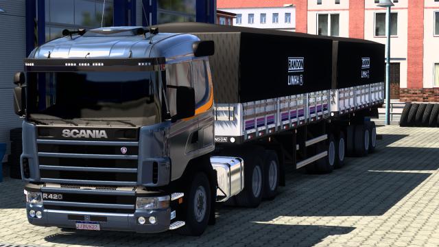Scania 124 Frontal Truck + Trailer