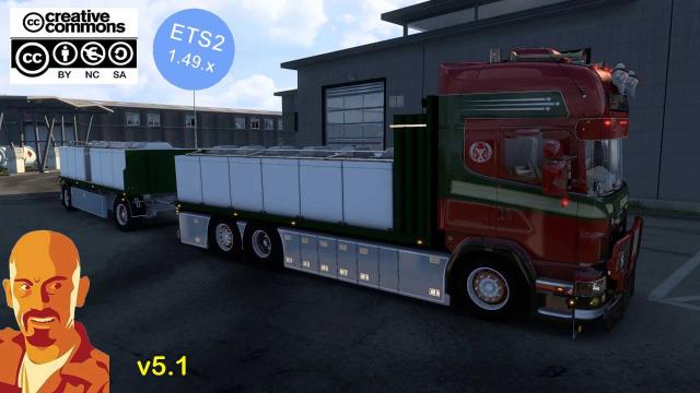 Scania R560 Donslund + Trailer для Euro Truck Simulator 2