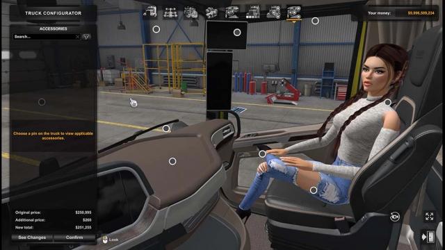 Girls Passenger for Euro Truck Simulator 2