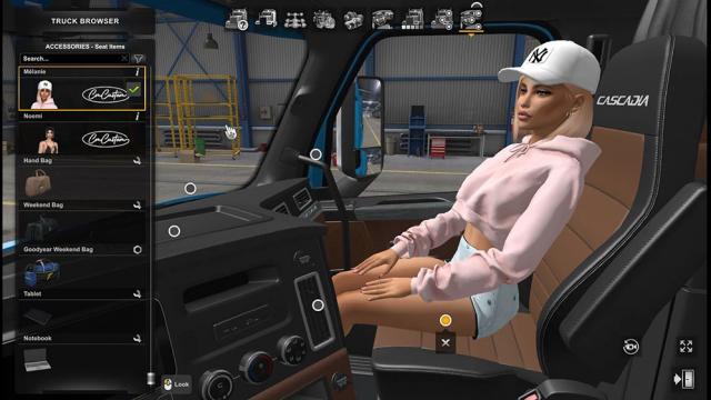 Girls Passenger for Euro Truck Simulator 2