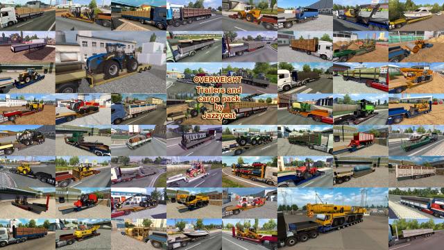 Overweight Trailers and Cargo Pack для Euro Truck Simulator 2