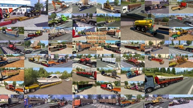 Overweight Trailers and Cargo Pack для Euro Truck Simulator 2