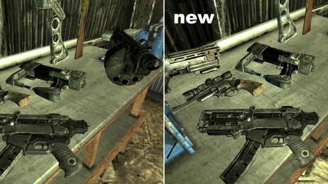 Hi-Res Weapons for Fallout 3