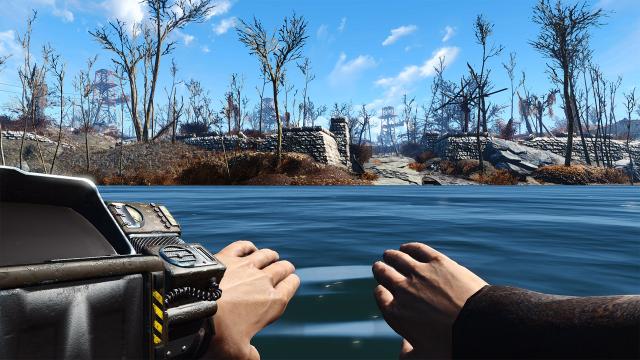 Плавание от 1-го лица / First-Person Swimming Animations для Fallout 4