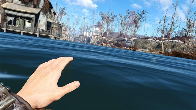 Плавание от 1-го лица / First-Person Swimming Animations для Fallout 4