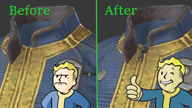 Vault Suit Zipper для Fallout 4