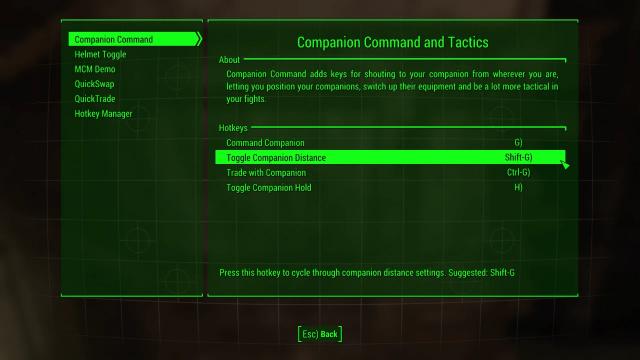 Mod Configuration Menu для Fallout 4