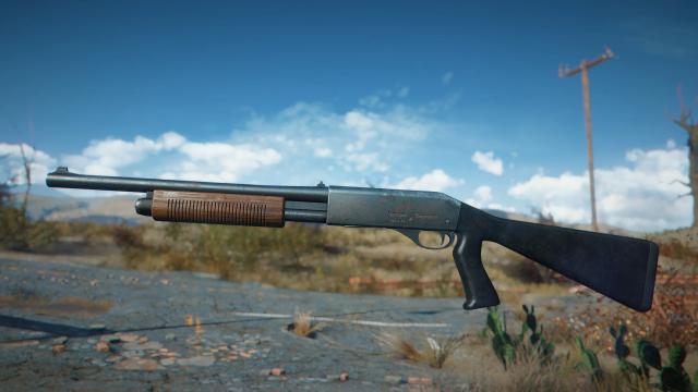 Police Shotgun (Remington 870) - Commonwealth Weaponry Expansion для Fallout 4