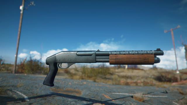 Police Shotgun (Remington 870) - Commonwealth Weaponry Expansion для Fallout 4