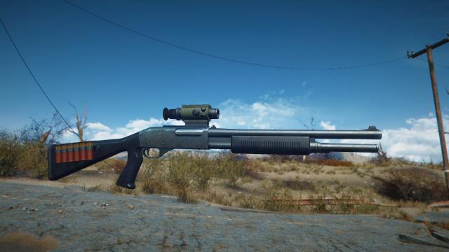 Police Shotgun (Remington 870) - Commonwealth Weaponry Expansion для Fallout 4