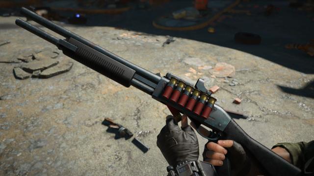 Police Shotgun (Remington 870) - Commonwealth Weaponry Expansion для Fallout 4