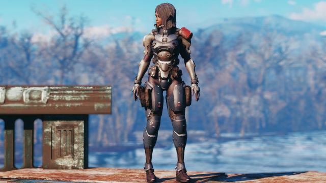 BoS Female Knight Armor for Fallout 4