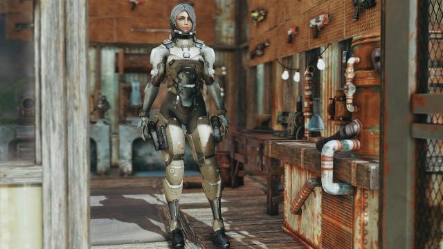 BoS Female Knight Armor для Fallout 4