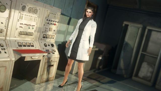 Одеяние ученого / Vtaw Scientist - CBBE - BodySlide для Fallout 4