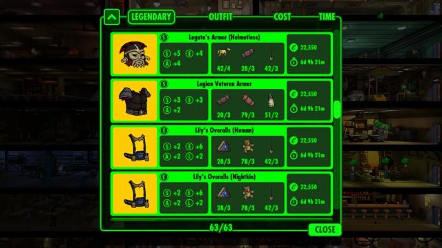 New Vegas Costume Pack for Fallout Shelter