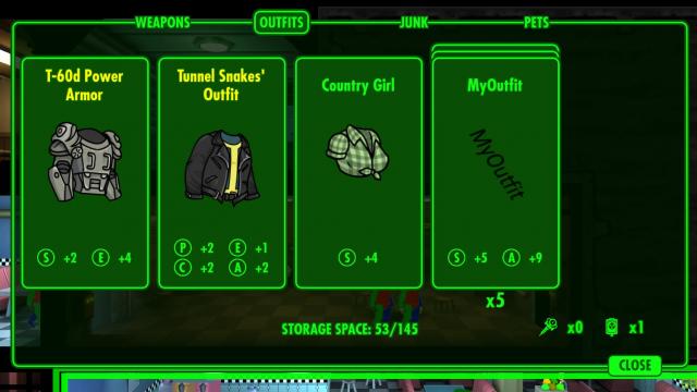 Custom outfits for Fallout Shelter
