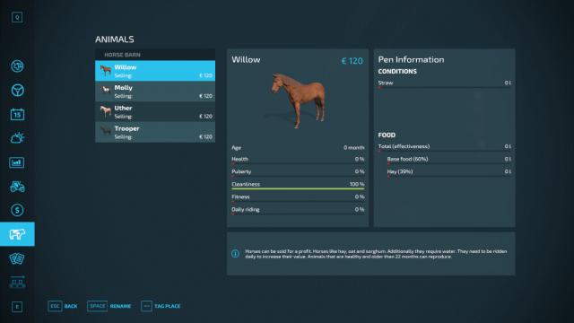 Horsehelper для Farming Simulator 22