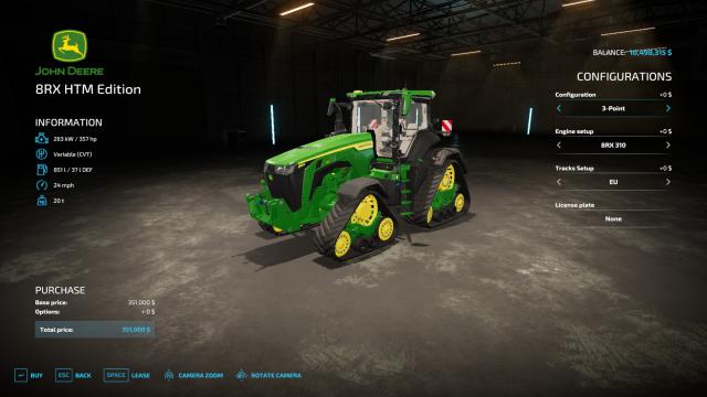 John Deere 8R Pack for Farming Simulator 22