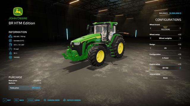 John Deere 8R Pack for Farming Simulator 22