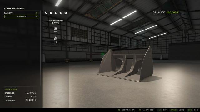 High capacity bucket (Wheel loader) for Farming Simulator 25