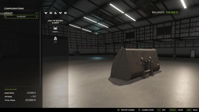 High capacity bucket (Wheel loader) for Farming Simulator 25