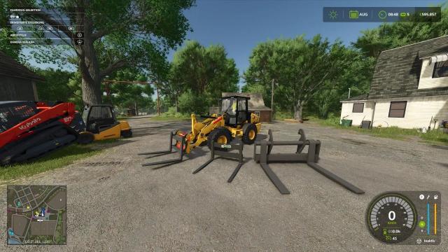 Pallet fork with tension straps для Farming Simulator 25