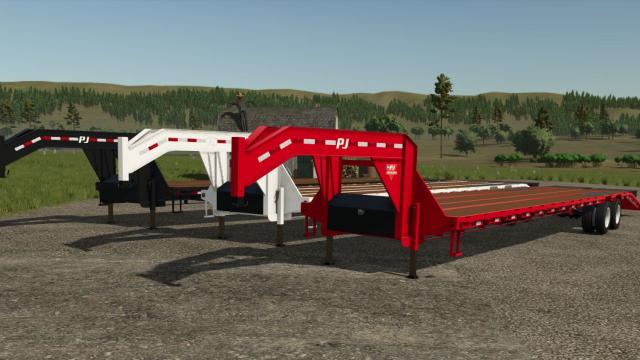 PJ 40FT FlatDeck Trailer for Farming Simulator 25