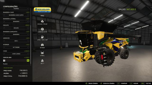 New Holland CR11 BR Edit for Farming Simulator 25