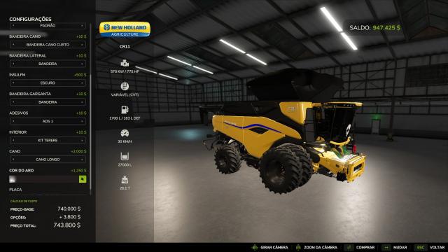 New Holland CR11 BR Edit for Farming Simulator 25