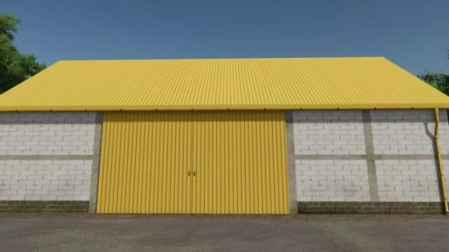 Medium Yellow Garage for Farming Simulator 25