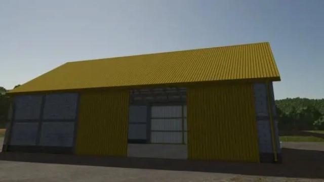 Medium Yellow Garage for Farming Simulator 25
