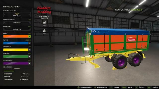 TDK 301 RP (500.000L) for Farming Simulator 25