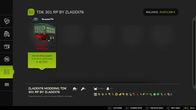 TDK 301 RP (500.000L) for Farming Simulator 25