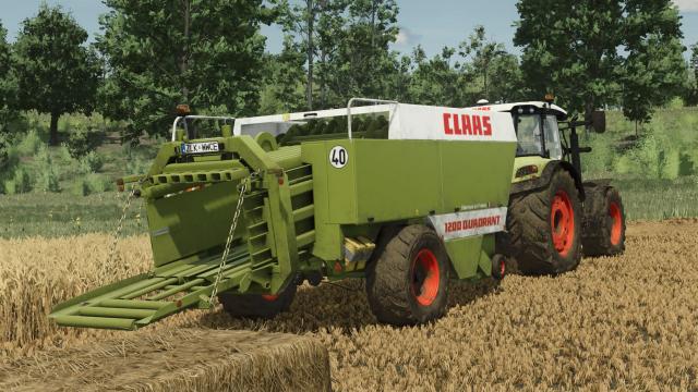 Claas Quadrant 1200 для Farming Simulator 25