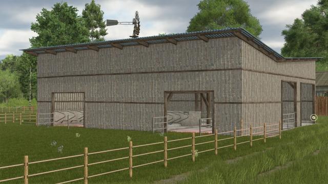 Barn with pasture for Farming Simulator 25