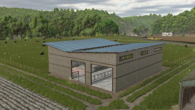 Barn with pasture for Farming Simulator 25
