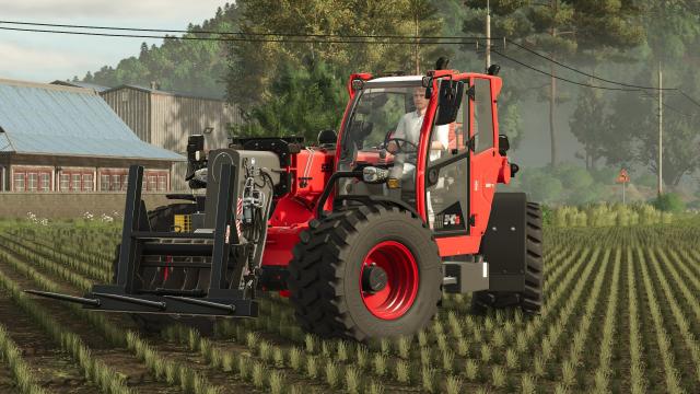 Sennebogen 340G wide tires + colored rims/chassis для Farming Simulator 25