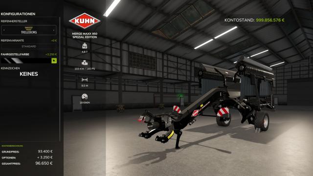Kuhn Merge Maxx 950 Special Edition for Farming Simulator 25