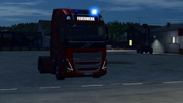 Volvo fire department for Farming Simulator 25