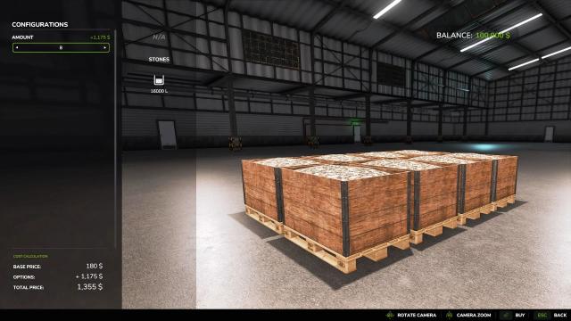 Stone Pallets for Farming Simulator 25
