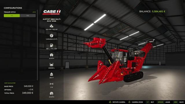 Case IH A8800MR for Farming Simulator 25
