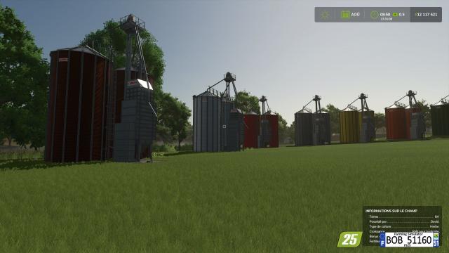 Mega Silo Multifruits для Farming Simulator 25