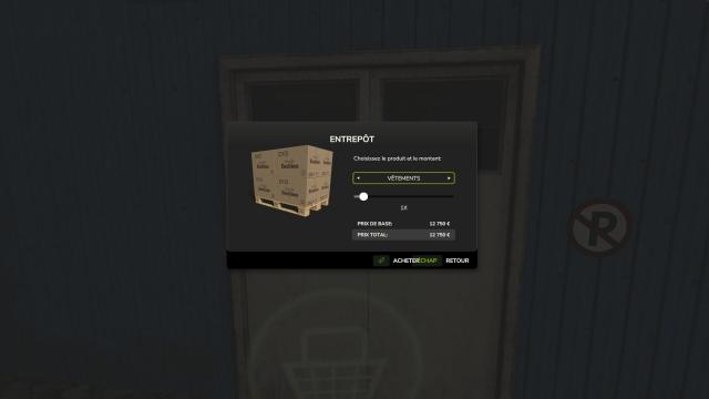 Pallet store for Farming Simulator 25