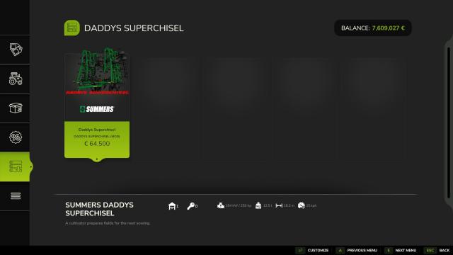 Summers Superchisel для Farming Simulator 25