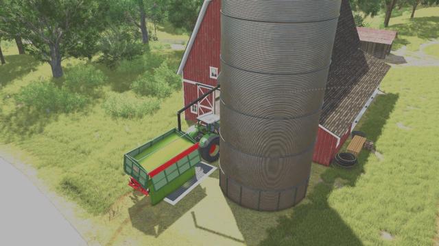 Elmcreek Farmbarn with Silo для Farming Simulator 25