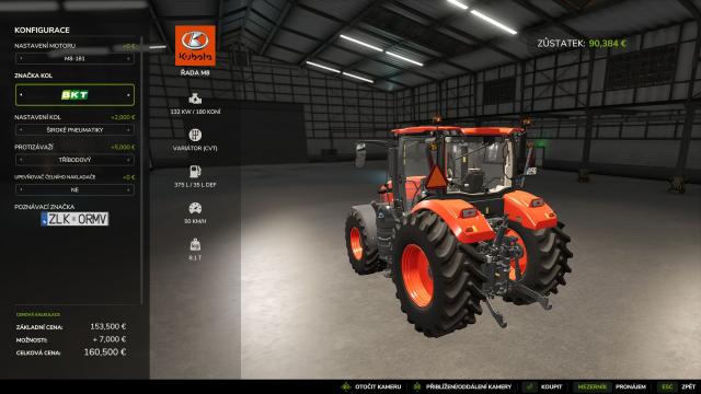 Kubota M8 Series for Farming Simulator 25