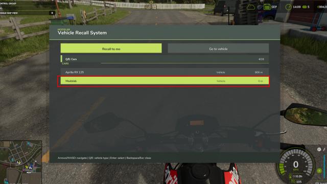 Vehicle Recall System for FS25 для Farming Simulator 25