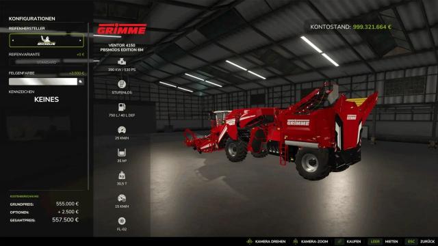 Grimme Ventor 4150 Edit for Farming Simulator 25