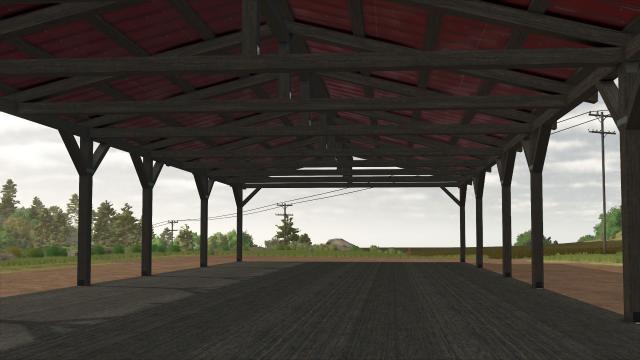 Wooden shelter for Farming Simulator 25