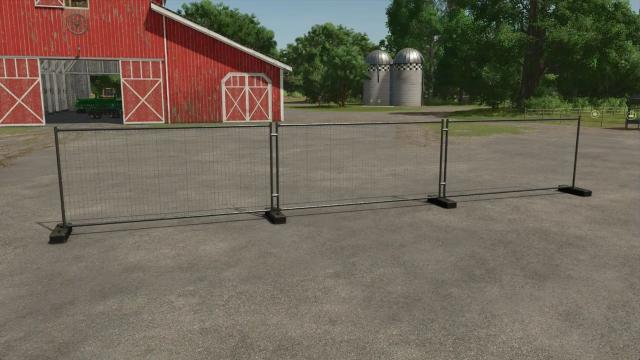 Placeable construction fence для Farming Simulator 25